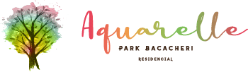Aquarelle Residencial Logo Colorida